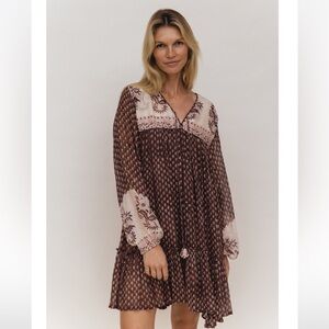 Daughters of India Rooh Mini Dress - Cacao
